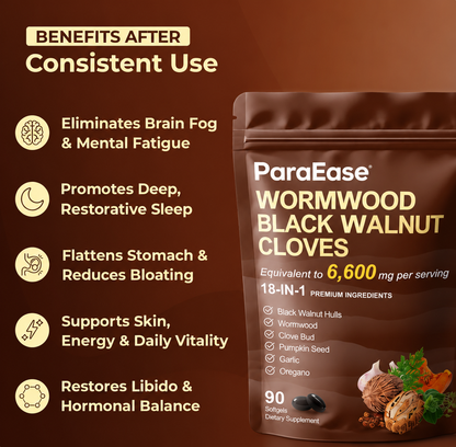 Flush Out Hidden Parasites & Larva in Just 14 Days with Wormwood Black Walnut Cloves